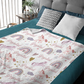 Unicorns Dream of Personalized Blankets for KidsBaby